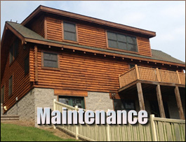  Gray Hawk, Kentucky Log Home Maintenance